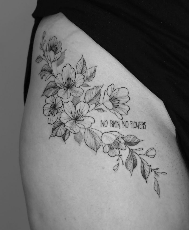 30 Unique No Rain No Flowers Tattoos for Your Inspiration