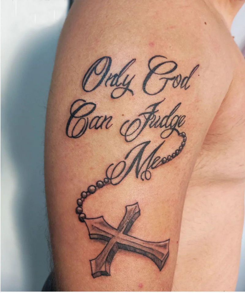 30 Unique Only God Can Judge Me Tattoos You Can Copy