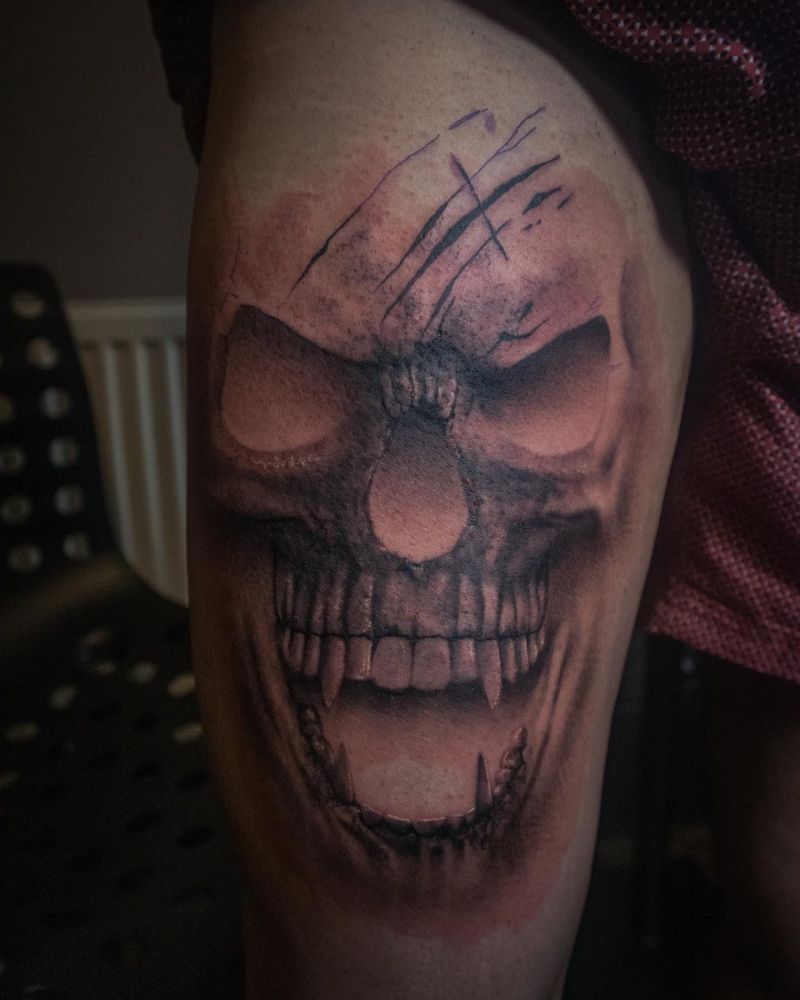 30 Cool Vampire Skull Tattoos for Your Inspiration