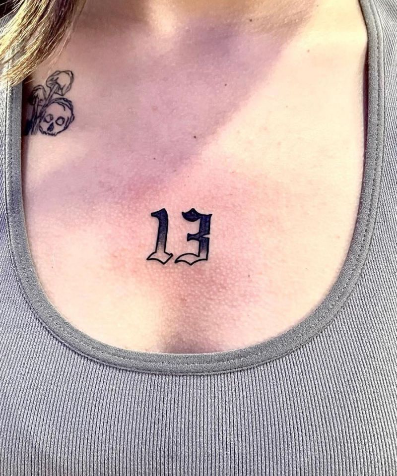 30 Unique 13 Tattoos For Your Next Ink
