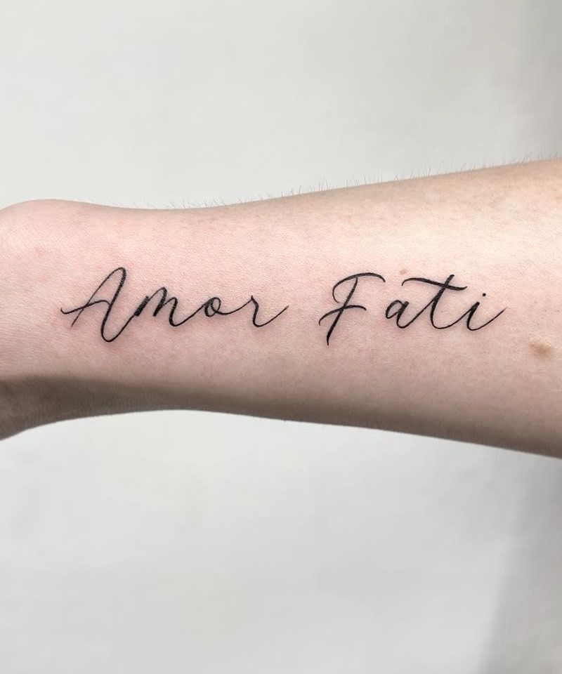 30 Unique Amor Fati Tattoos to Inspire You