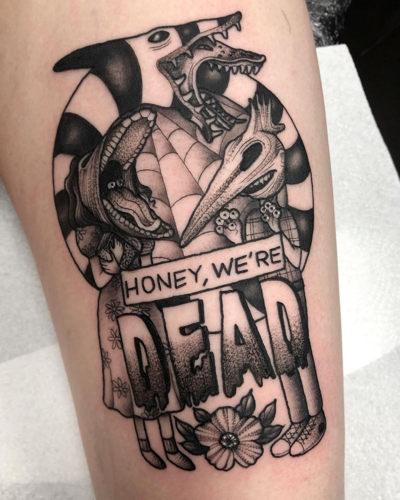 30 Unique Beetlejuice Tattoos You Must Love