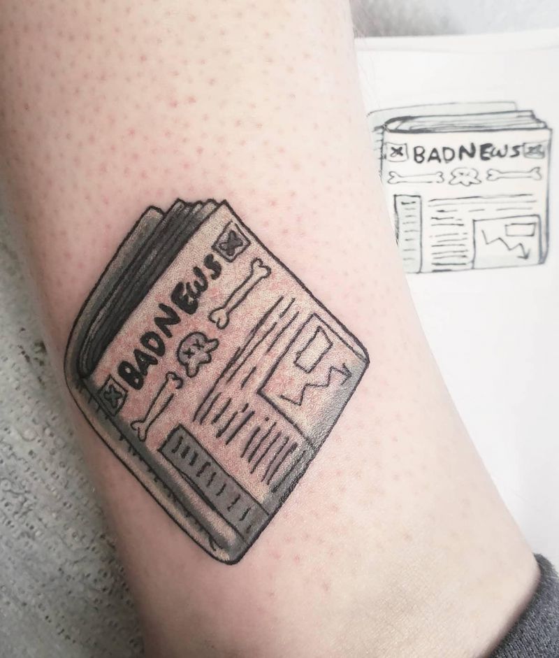 30 Unique Newspaper Tattoos You Must Love