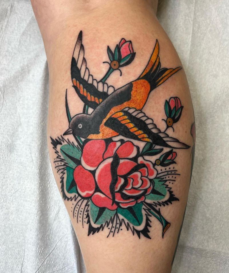 30 Pretty Oriole Tattoos to Inspire You