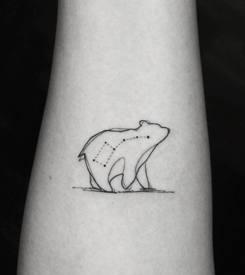 14 Unique Ursa Minor Tattoos You Can Copy