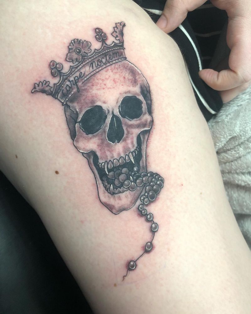 30 Cool Vampire Skull Tattoos for Your Inspiration