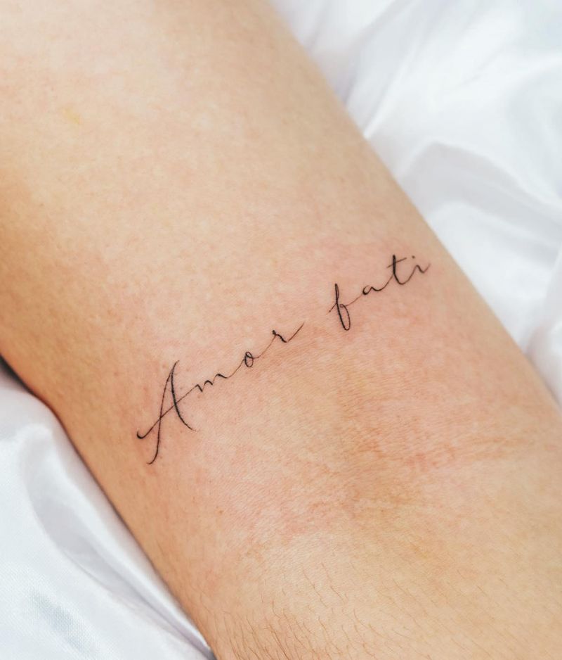 30 Unique Amor Fati Tattoos to Inspire You