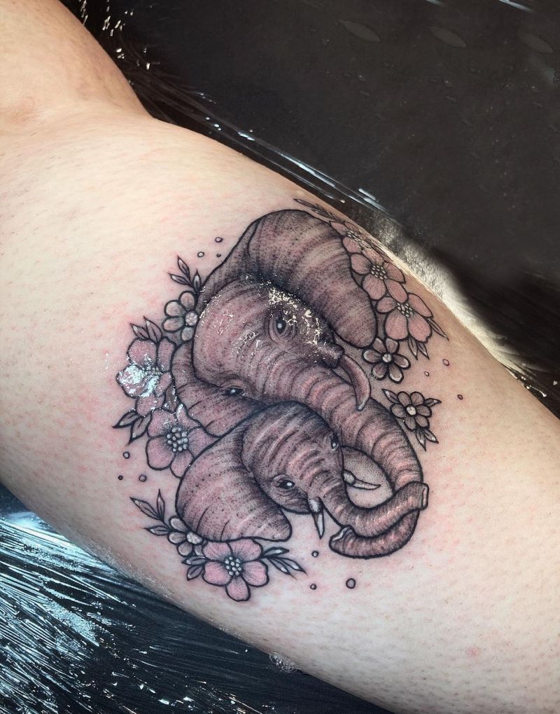 30 Cool Baby Elephant Tattoos for Your Inspiration