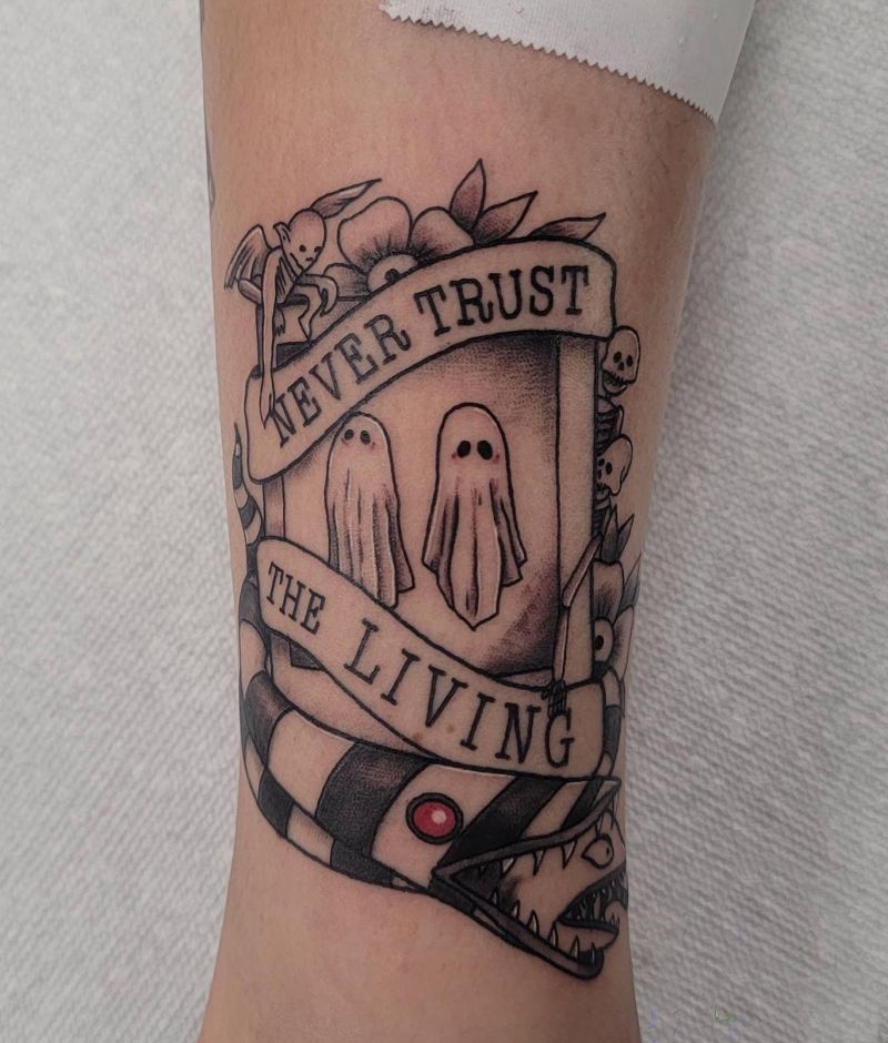 30 Unique Beetlejuice Tattoos You Must Love