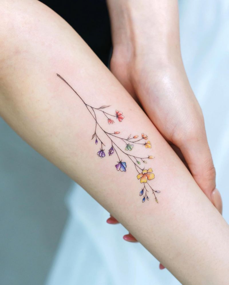 30 Unique Gypsophila Tattoos for Your Inspiration