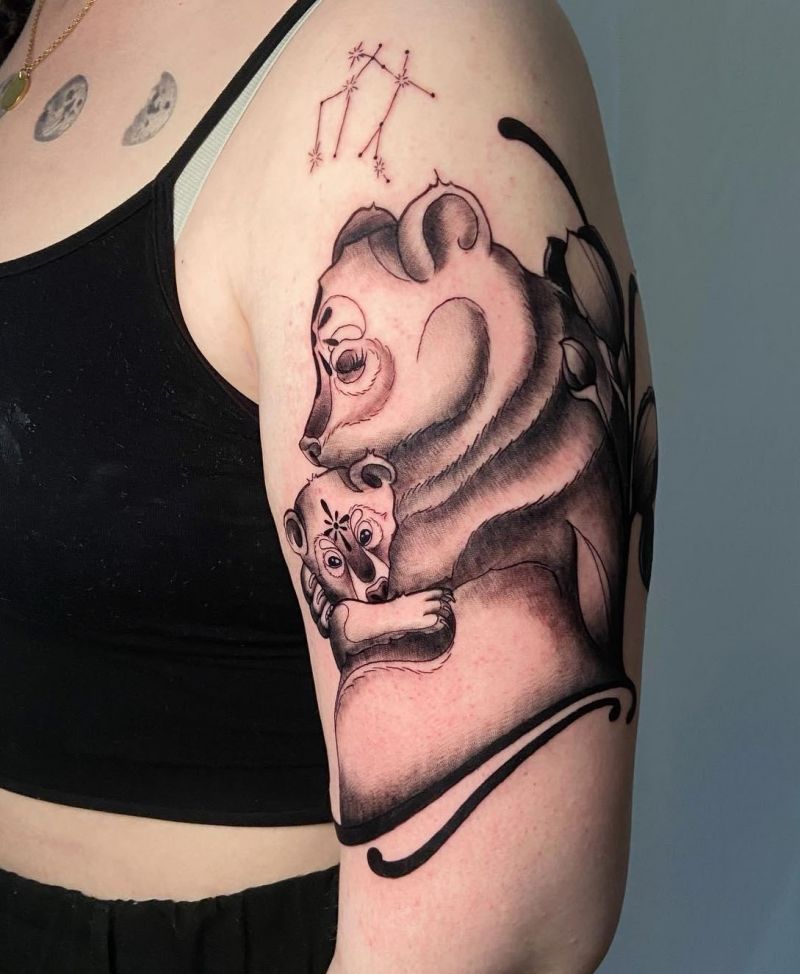 30 Classy Mama Bear Tattoos to Inspire You