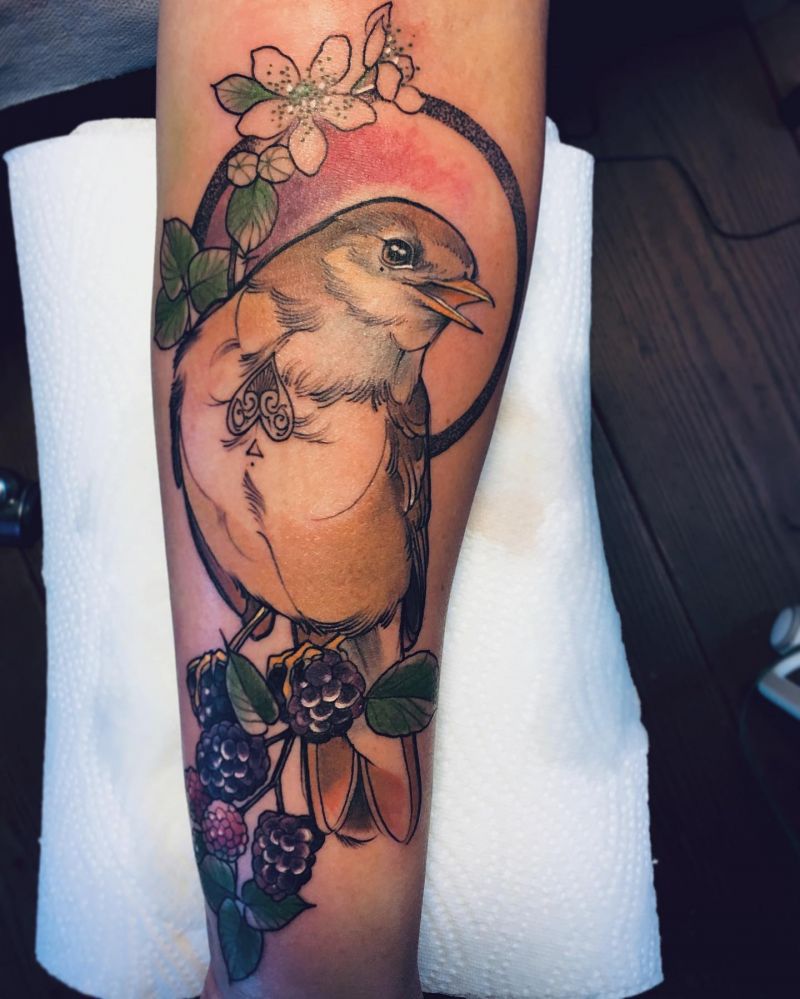 30 Unique Nightingale Tattoos to Inspire You