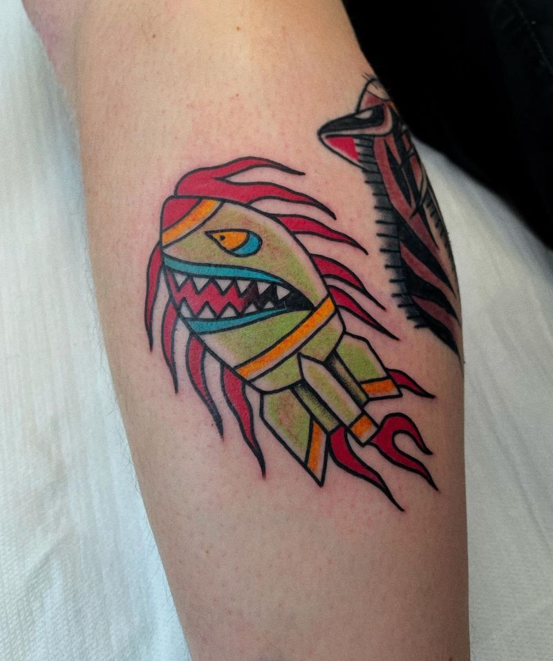 30 Unique Shark Bomb Tattoos You Must Love