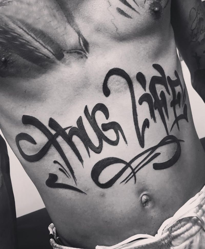 30 Unique Thug Life Tattoos For Your Next Ink