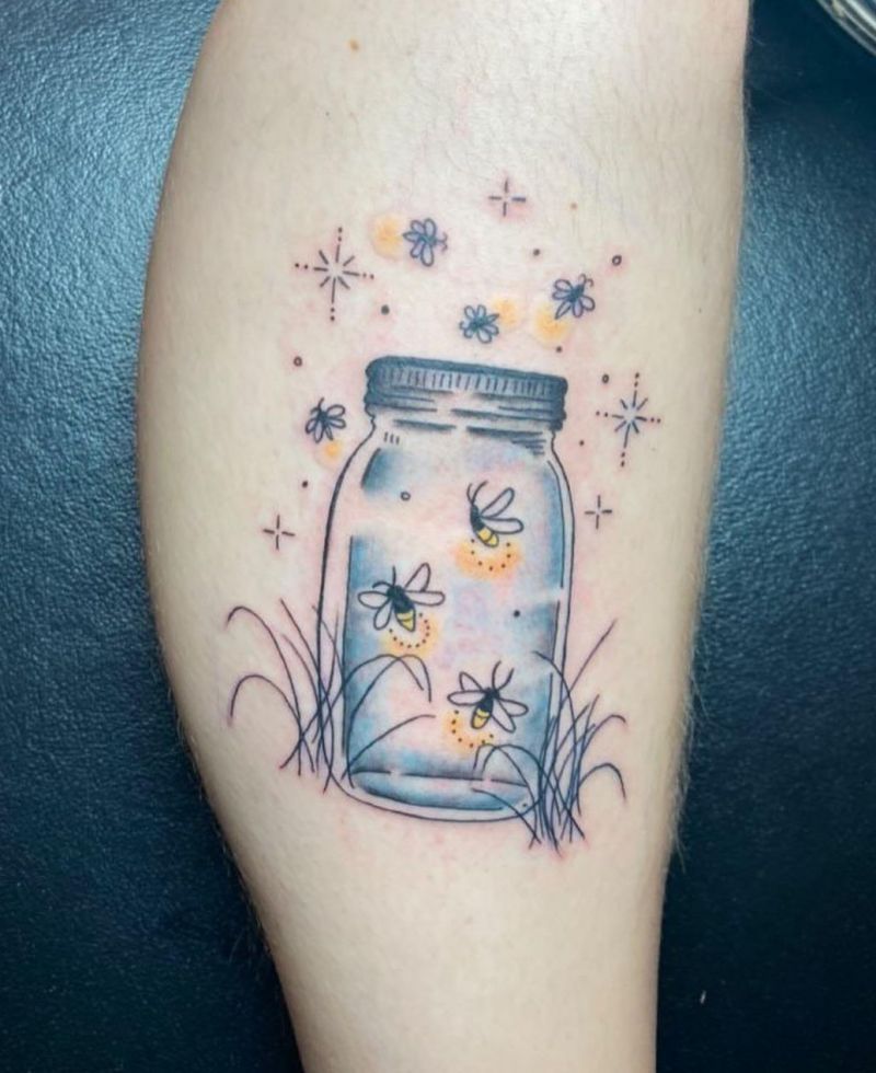 30 Pretty Firefly Jar Tattoos You Must Love