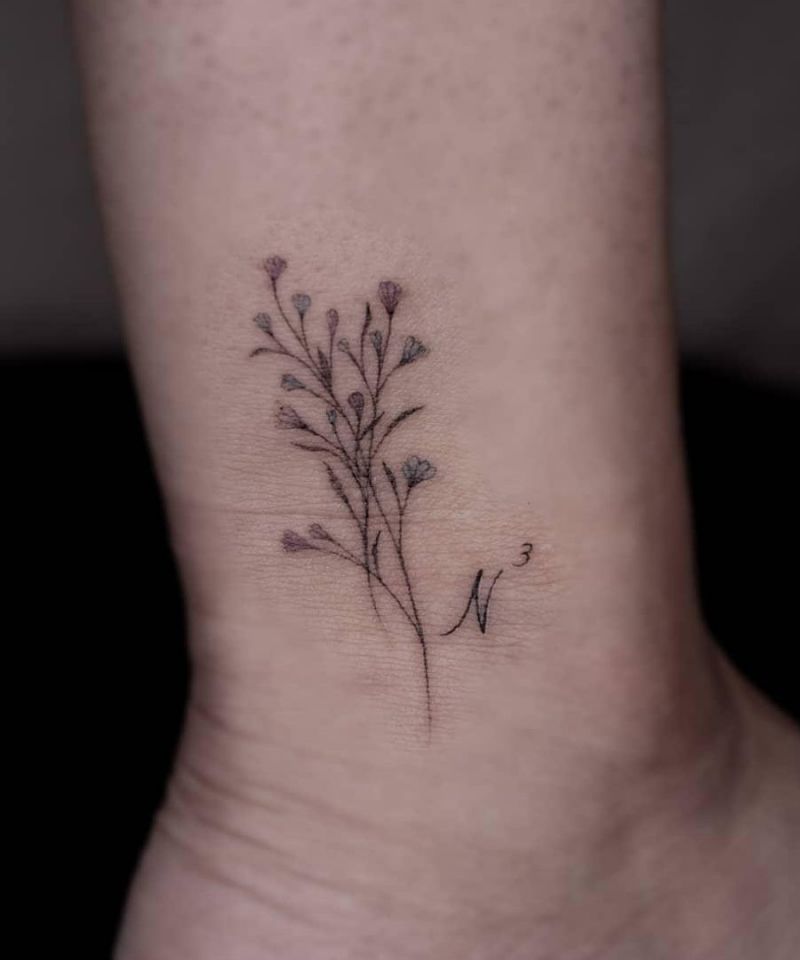 30 Unique Gypsophila Tattoos for Your Inspiration