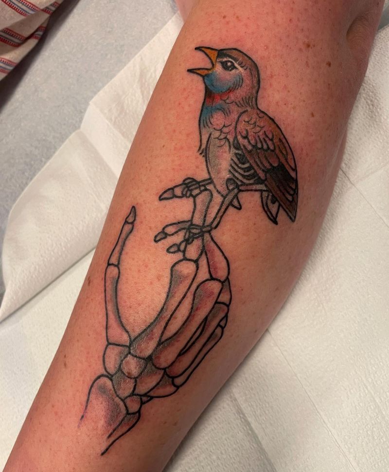 30 Unique Nightingale Tattoos to Inspire You