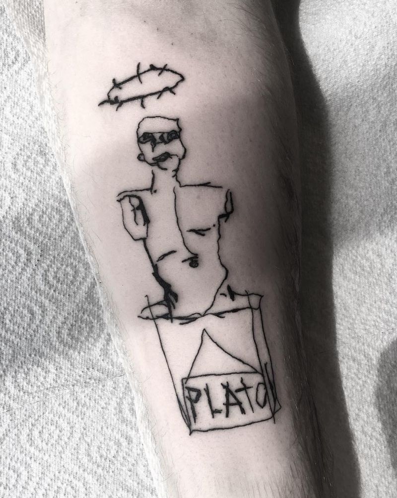 28 Unique Plato Tattoos You Must Love