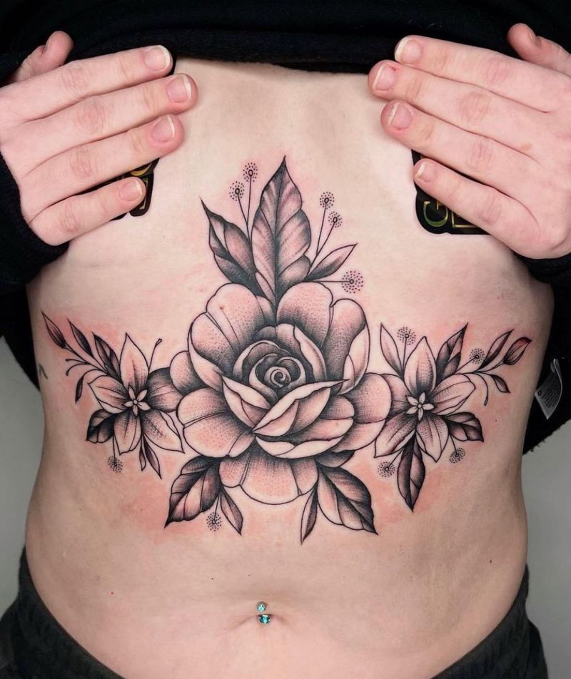 30 Pretty Sternum Tattoos For Your Next Ink