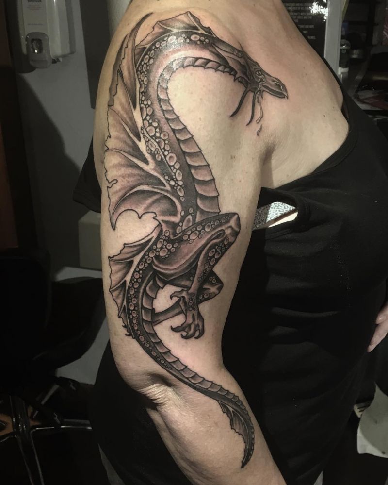 30 Unique Wyvern Tattoos You Must Love