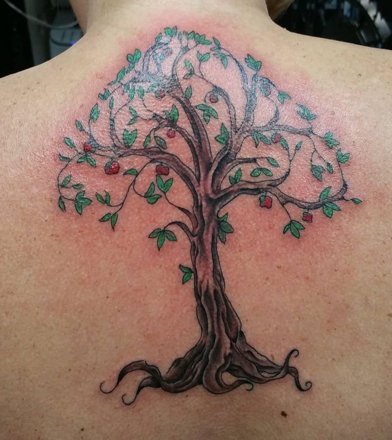 30 Pretty Apple Tree Tattoos Design And Ideas