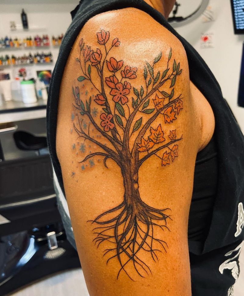 30 Pretty Four Seasons Tattoos You Must Love