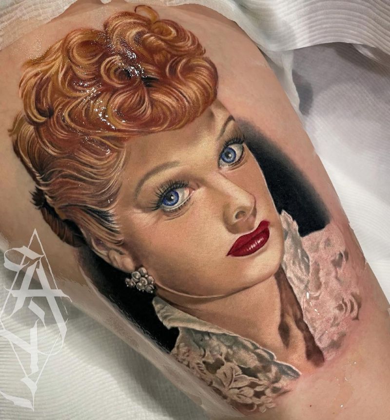 30 Elegant Lucille Ball Tattoos You Must Love