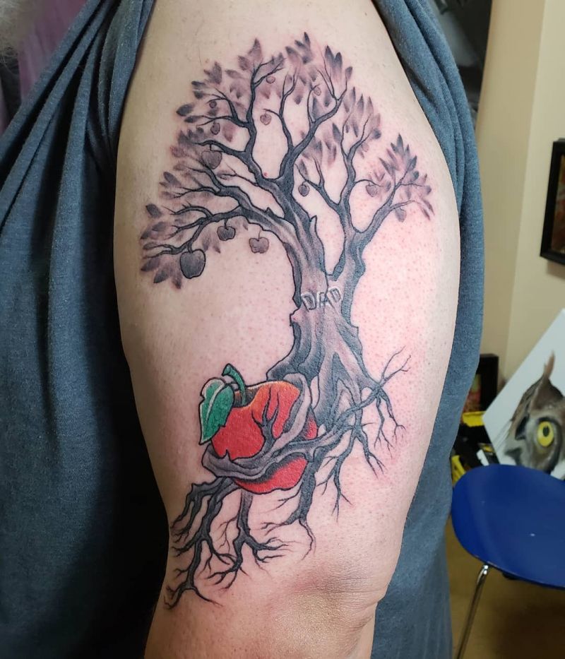 30 Pretty Apple Tree Tattoos Design And Ideas