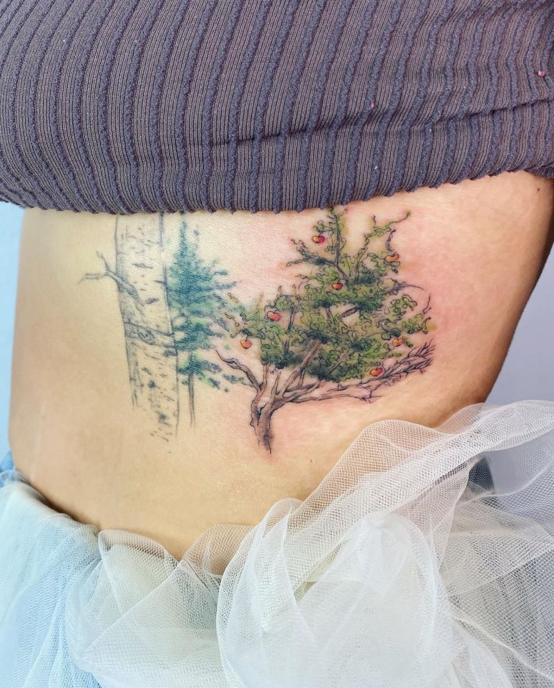 30 Pretty Apple Tree Tattoos Design And Ideas