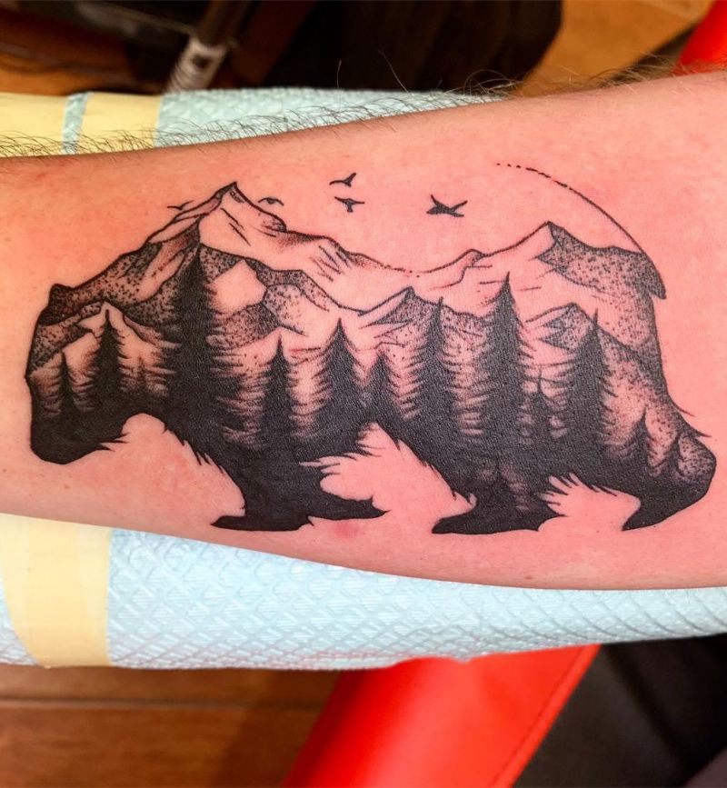 30 Unique Bear Mountain Tattoos You Have To Try