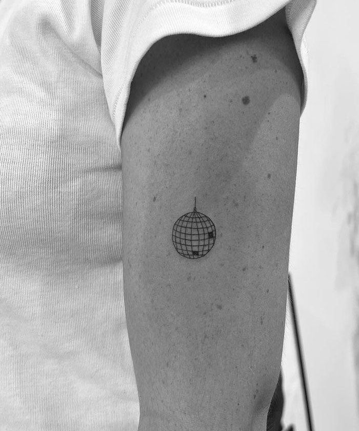 30 Pretty Disco Ball Tattoos Make You Attractive