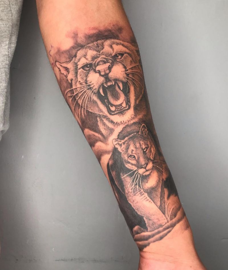 30 Cool Puma Tattoos You Must Love