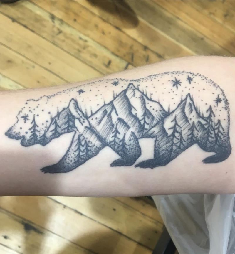 30 Unique Bear Mountain Tattoos You Have To Try