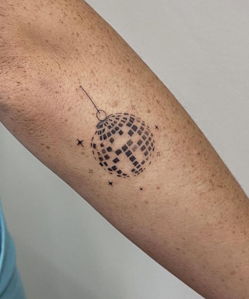 30 Pretty Disco Ball Tattoos Make You Attractive