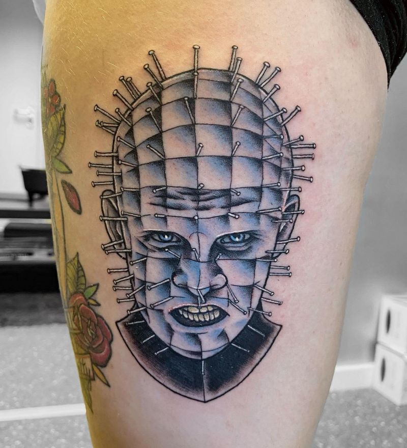 30 Scary Pinhead Tattoos You Must Love