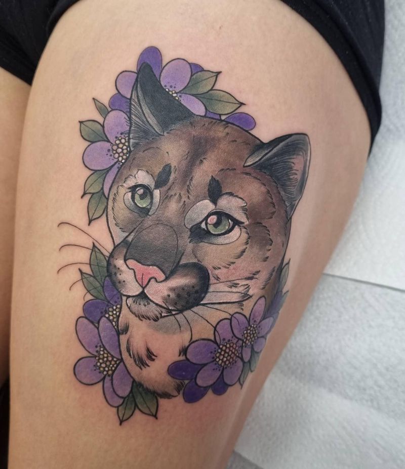 30 Cool Puma Tattoos You Must Love