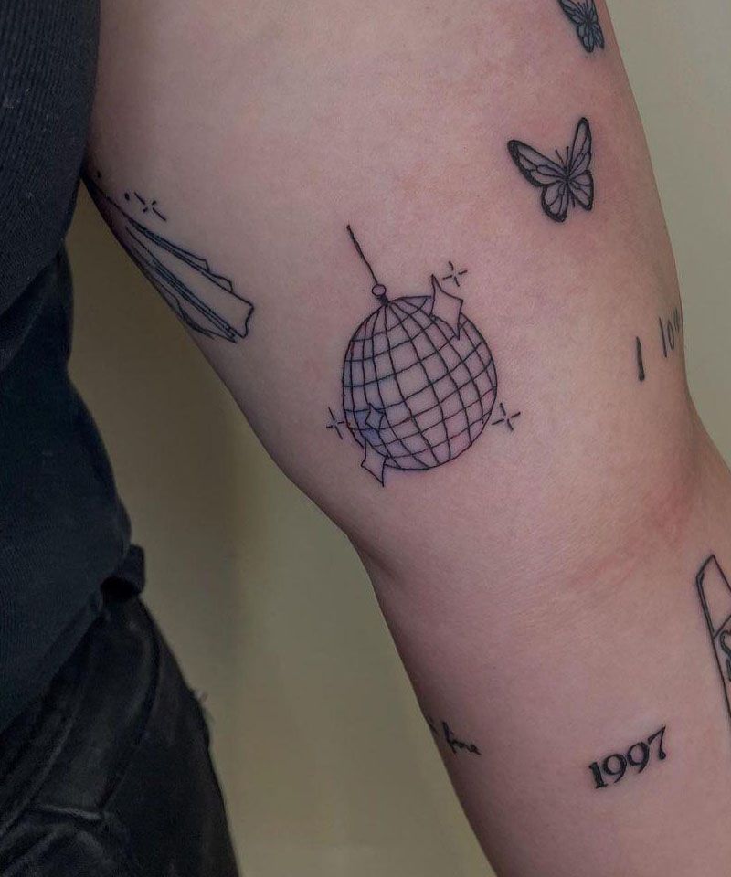 30 Pretty Disco Ball Tattoos Make You Attractive