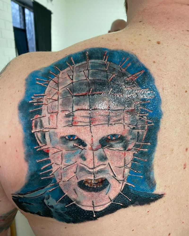 30 Scary Pinhead Tattoos You Must Love