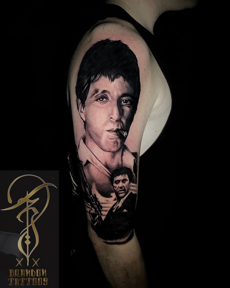 30 Great Scarface Tattoos for Your Next Ink