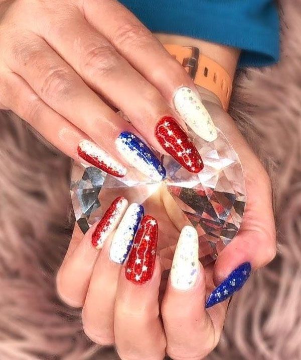 30 Pretty 4th of July Nail Art Designs You Must Love