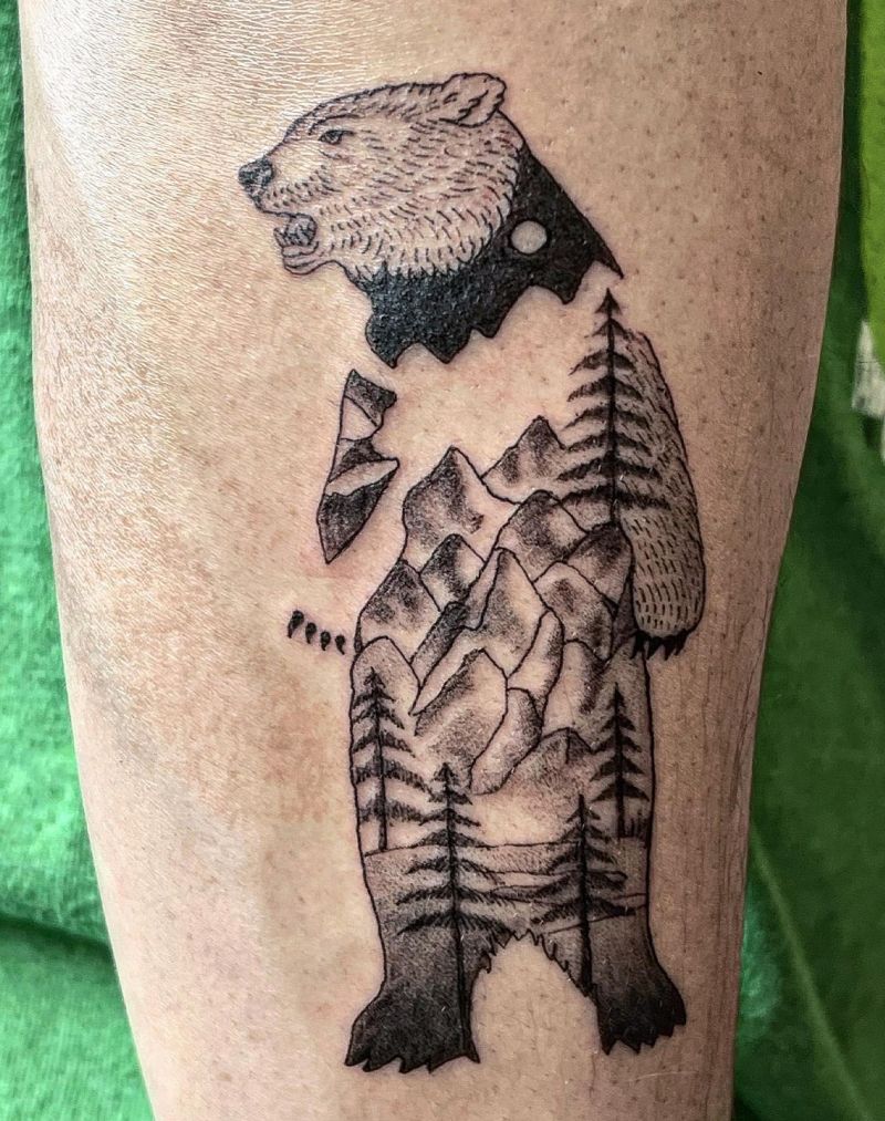 30 Unique Bear Mountain Tattoos You Have To Try