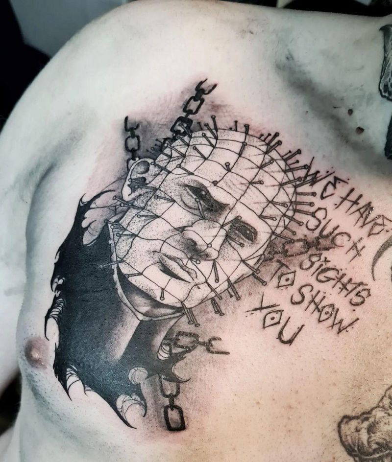 30 Scary Pinhead Tattoos You Must Love