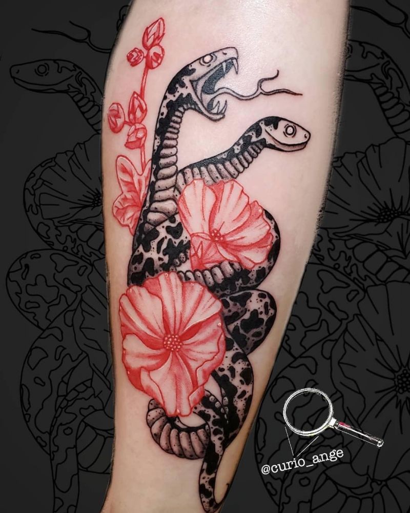 30 Two Headed Snake Tattoos for Your Inspiration