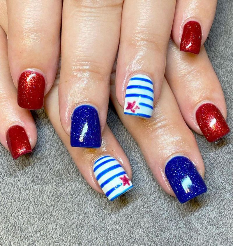 30 Pretty 4th of July Nail Art Designs You Must Love