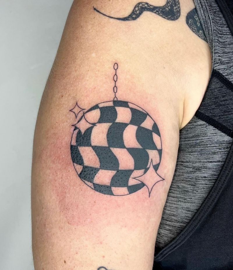 30 Pretty Disco Ball Tattoos Make You Attractive