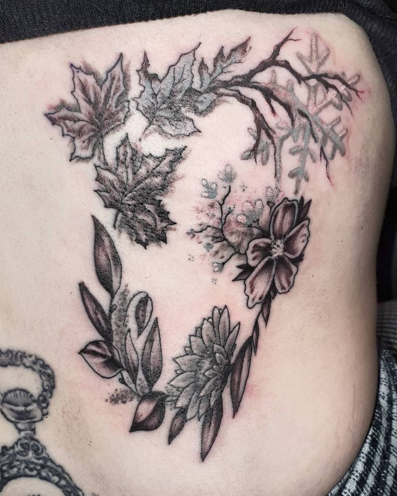 30 Pretty Four Seasons Tattoos You Must Love