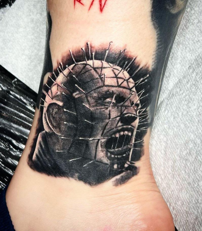 30 Scary Pinhead Tattoos You Must Love