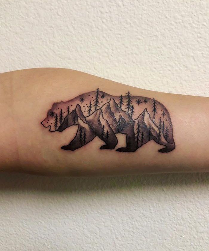 30 Unique Bear Mountain Tattoos You Have To Try