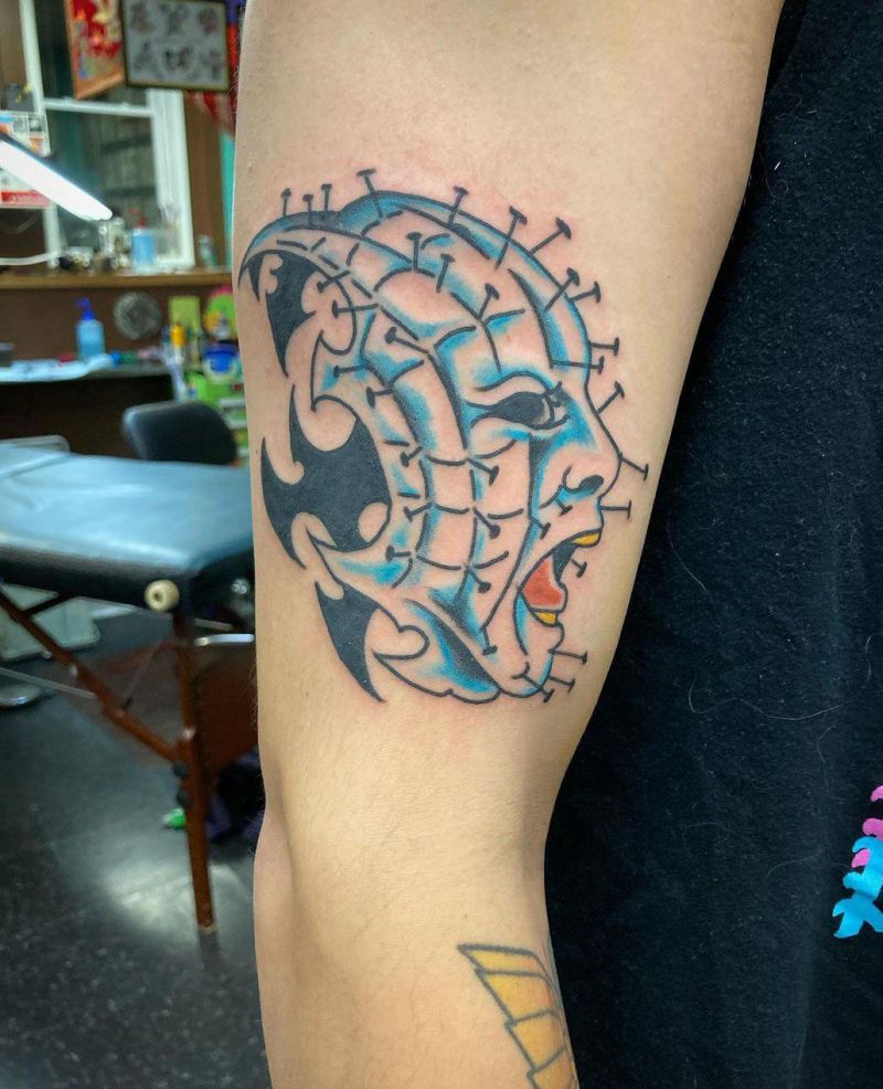 30 Scary Pinhead Tattoos You Must Love