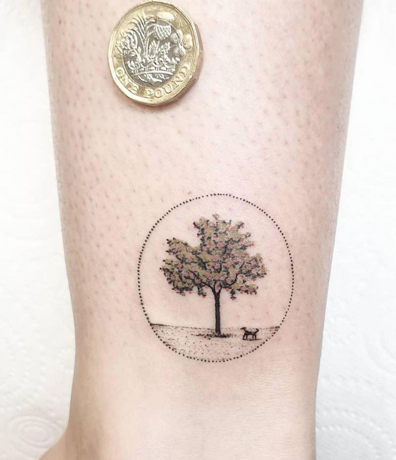 30 Pretty Apple Tree Tattoos Design And Ideas